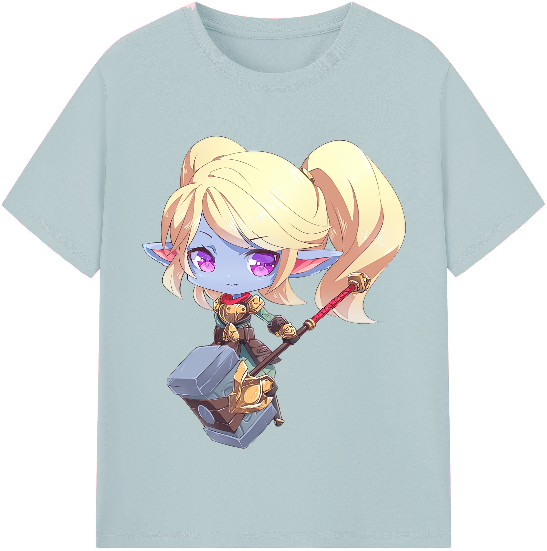 リーグ・オブ・レジェンド League of Legends LOL 綿100％半袖Tシャツ（フロントプリント）